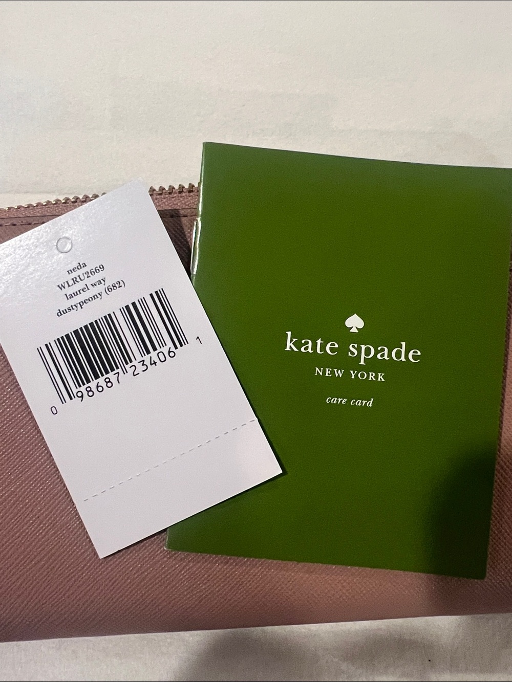 kate spade dusty peony (682) zip-around wallet - Picture 3 of 5